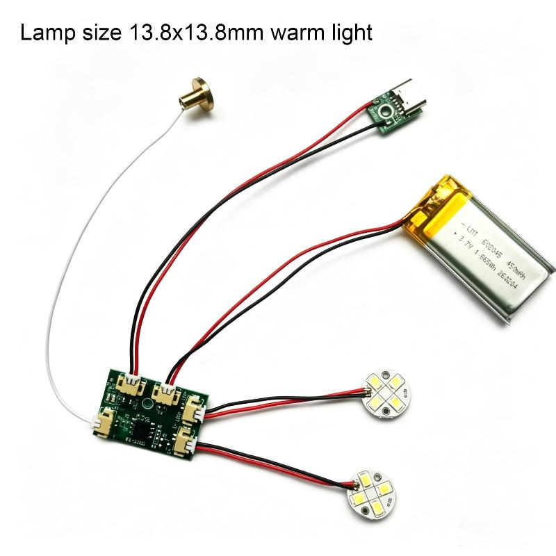 Touch Control 5V 2A LED Light Board Controller Low Voltage Rechargeable Fit Single Dual Color Light Panel Art Display Lighting Use