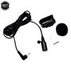 Car Radio Microphone Mic 2.5mm Mono Elbow Jack Car GPS Bluetooth-compatible Navigator Microphone External Amplifier Microphone
