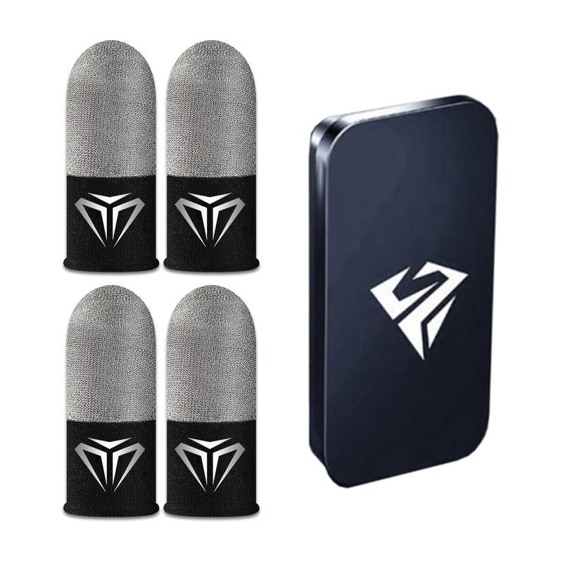 2 Pcs Mobile Game Fingertip Gloves Sweatproof Anti-slip Touch Screen Finger Sleeve Breathable Gaming Fingertip Cover For Gamer 5