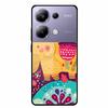 Чехол-накладка для Poco M6 Pro СтеклоЗакаленное Стекло Чехол Жесткая Задняя Панель Защита для Xiaomi Poco P oco M 6 Pro 6.67" Цветные Чехлы для Телефона