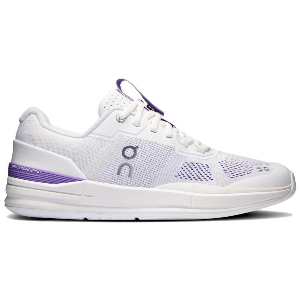On The Roger Pro Comfortable Versatile Fashi Durable Supportive Shock Absorpti Low-Top Tennis Shoes Women Sneaker White Purple 3WE30743437