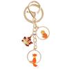 Handmade Cartoon Fox & Maple Leaf Keychain - Couple Bag Charm and Car Accessory