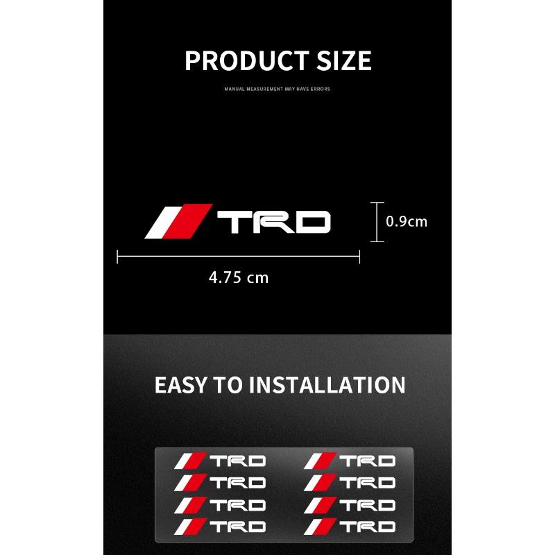 Car Interior Random Stickers Car Steering Wheel Emblem Styling for Toyota TRD GR Corolla Yaris Chr Auris RAV4 Camry Highlander