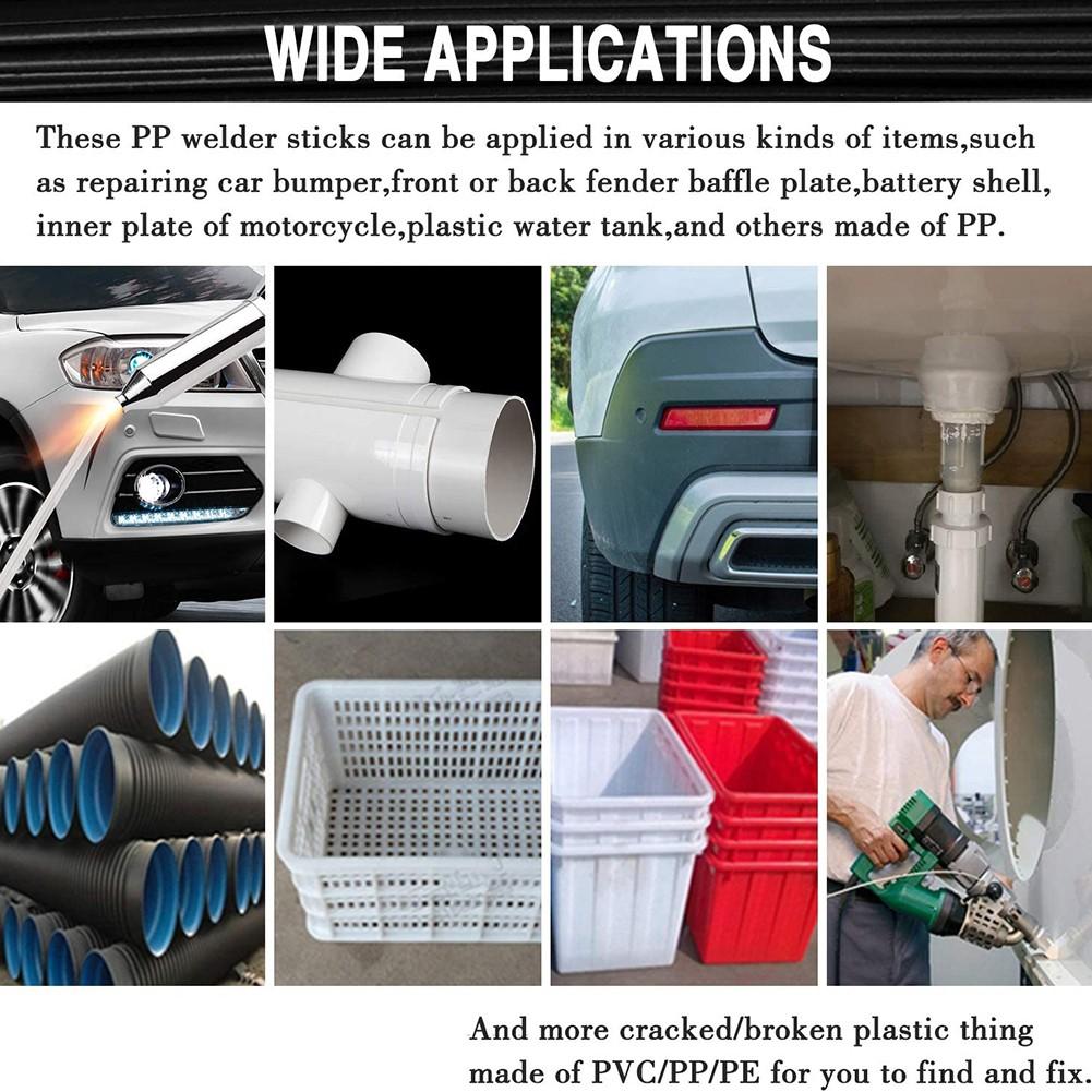 120 шт./компл. Пластиковые сварочные прутки ABS PP PU PE PA PC TPO Пластиковые сварочные прутки