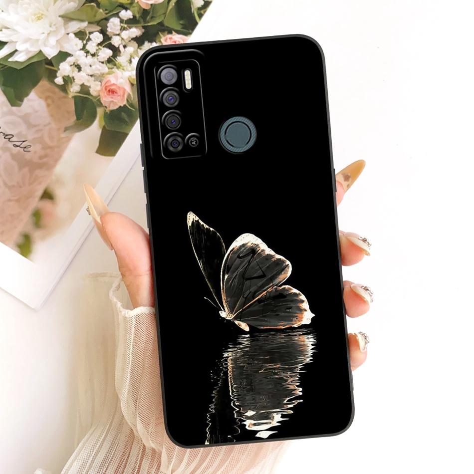 For Tecno Spark Power 2 LC8 Cute Cat Flower Cartoon Phone Case For Tecno Spark Power2 Shockproof Soft Silicone Bumpers