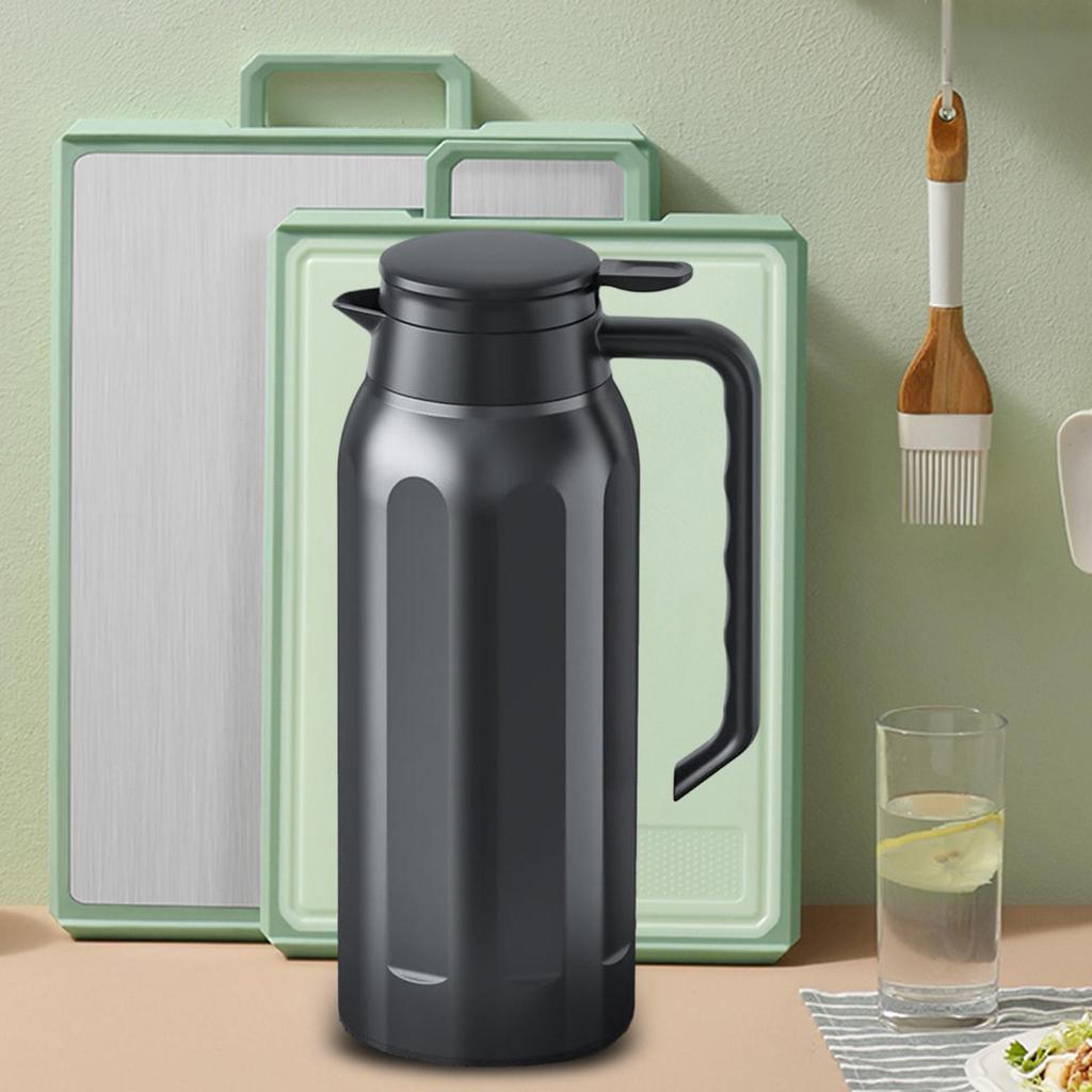 1,5 л изолированный вакуумный чайник для чая и кофе, дизайн из нержавеющей стали для использования в помещении и на открытом воздухе