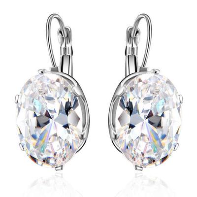 Серьги-капли с блестящим кубическим цирконом, подвесные серьги с кристаллами для женщин, ювелирные изделия для свадебной вечеринки