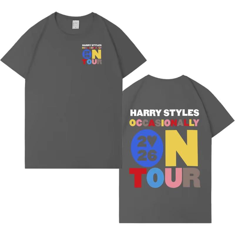 Hot Singer Harry Styles Love on Tour Tshrits Aesthetic Hip Hop Cotton T Shirt Unisexs Women Fashion Casual Short Sleeve Tee Shirt