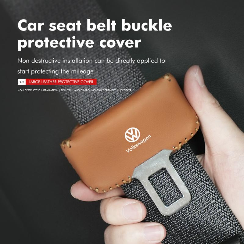 Car Seat Belt Buckle Anti-scratch Protector Cover Accessories For Volkswagen VW Scirocco Jetta Beetle Golf 4 5 6 Passat Polo B5 zg7