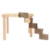 Hamster Climb Platform Decorative Wooden Small Pet Playing Activity Playground with Round Ladder