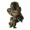 Women Scarf Solid Color Pleated Long Scarf Retro Autumn Winter Warm Long Scarf Soft Vintage Inspired Scarf