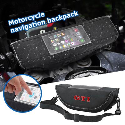 Waterproof Motorcycle Handlebar Bag Touch Screen Phone Holder For Volkswagen VW GTI Tiguan Passat B5 B6 B7 CC Jetta MK5 MK6 Polo D21G