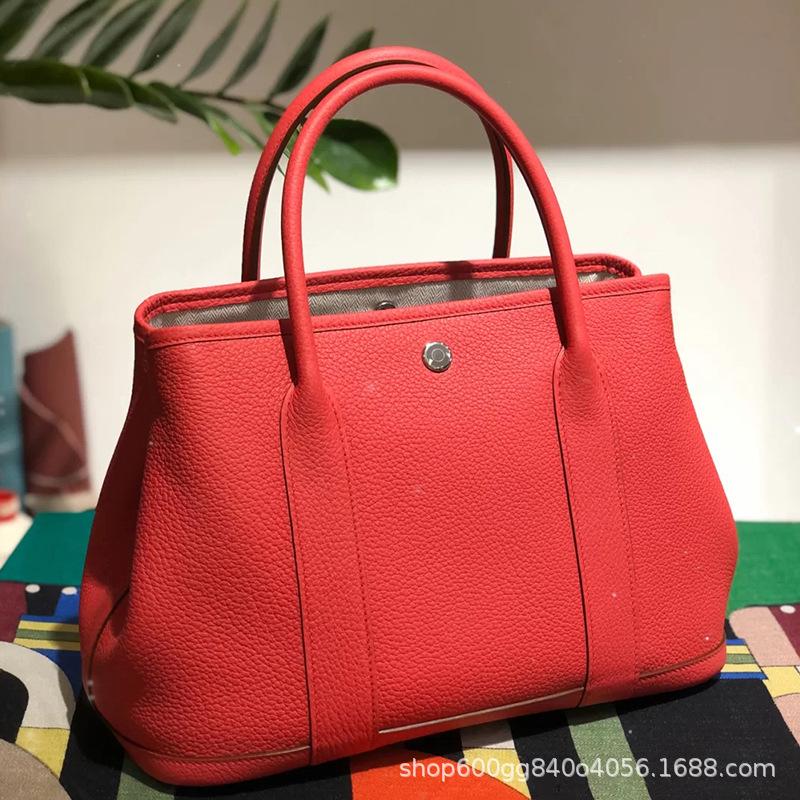 2023 Модная садовая сумка из натуральной кожи: Женская сумка через плечо и дамская сумочка большой вместимости