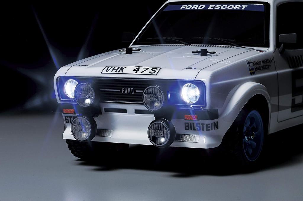 Tamiya 110 электрических радиоуправляемых машин серии № 687 Ford Escort Mk.II Rally (Шасси MF-01X) 58687