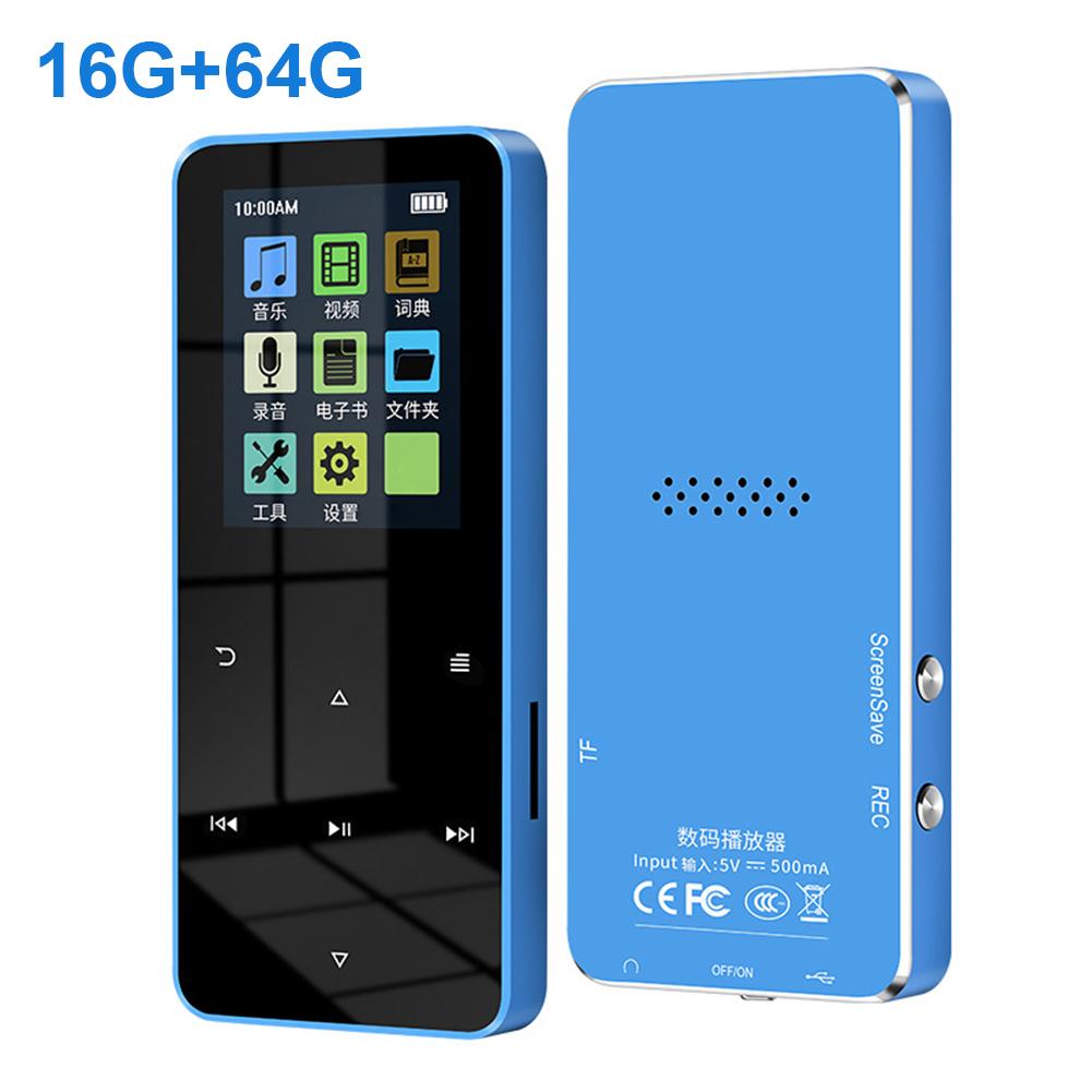 1,8-дюймовый MP3 MP4 музыкальный плеер HiFi Bluetooth 5.0 студенческий Walkman с FM-будильником Электронная книга Спорт Бег Ходьба Музыка Play