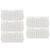 5Set 40‑Hole Plastic Test Tube Rack Assembled Detachable Sample Bottle Rack Holder for Laboratory 20x20mm