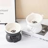 Ceramic Cat Bowl Creative Dog Food Feeding Basin Multi-use Pet High Foot Bowl  Water Container