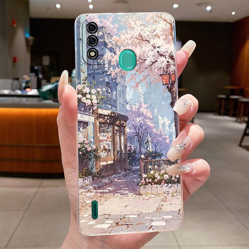 Чехол для ITEL A48 Эстетичный Роскошный Милый Крутой Для Мальчиков Девочек Мягкий Силиконовый Чехол для Телефона Задняя Крышка Для ITEL A48 Прозрачный ТПУ Корпус