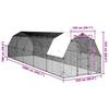 Vidaxl Kurnik Z Dachem 2,5X10X2,25 M Stal Ocynkowana