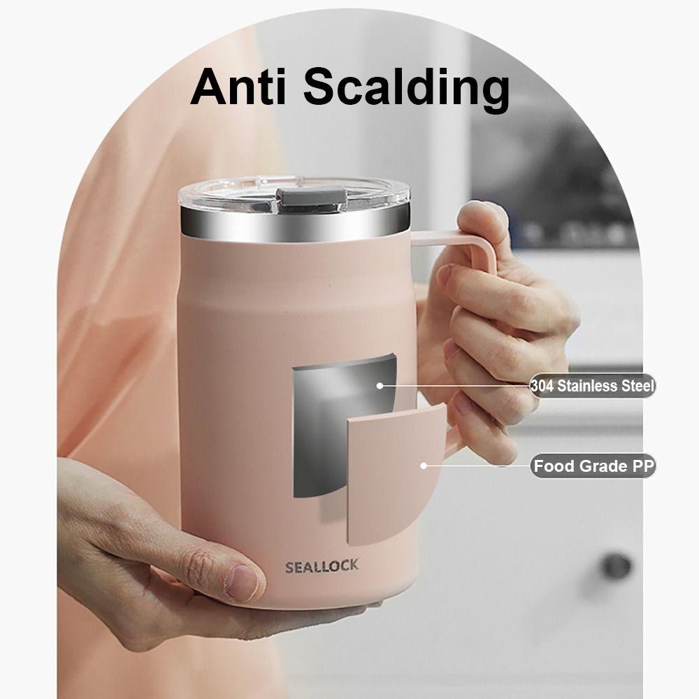 with Lid Water Cup 304 Stainless Steel Drinkware Household Couple Tumbler