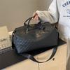 Стильная и простая фитнес-сумка в иностранном стиле, ромбовидная, большой вместимости, с отделением для сухих и влажных вещей, портативная дорожная сумка, для командировки с отделением для обуви