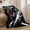 A dynamic, high-contrast mecha design with sharp lines and bold colors. for all seasons blanket lunch break throw gift