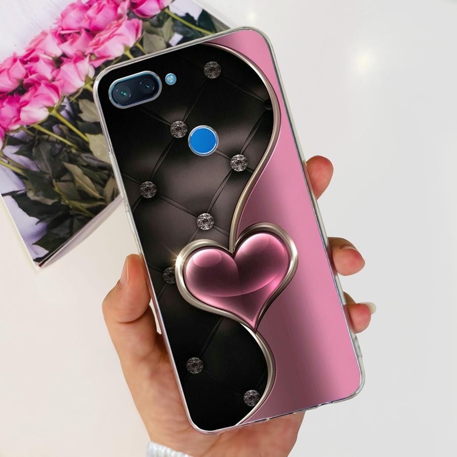Чехол для Xiaomi Mi 8 Lite Милый Расписной Чехол Прозрачный Силиконовый Чехол для Телефона Для Xiaomi Mi 8 Lite 8Lite Задняя Крышка 6.26'' Fundas Coque