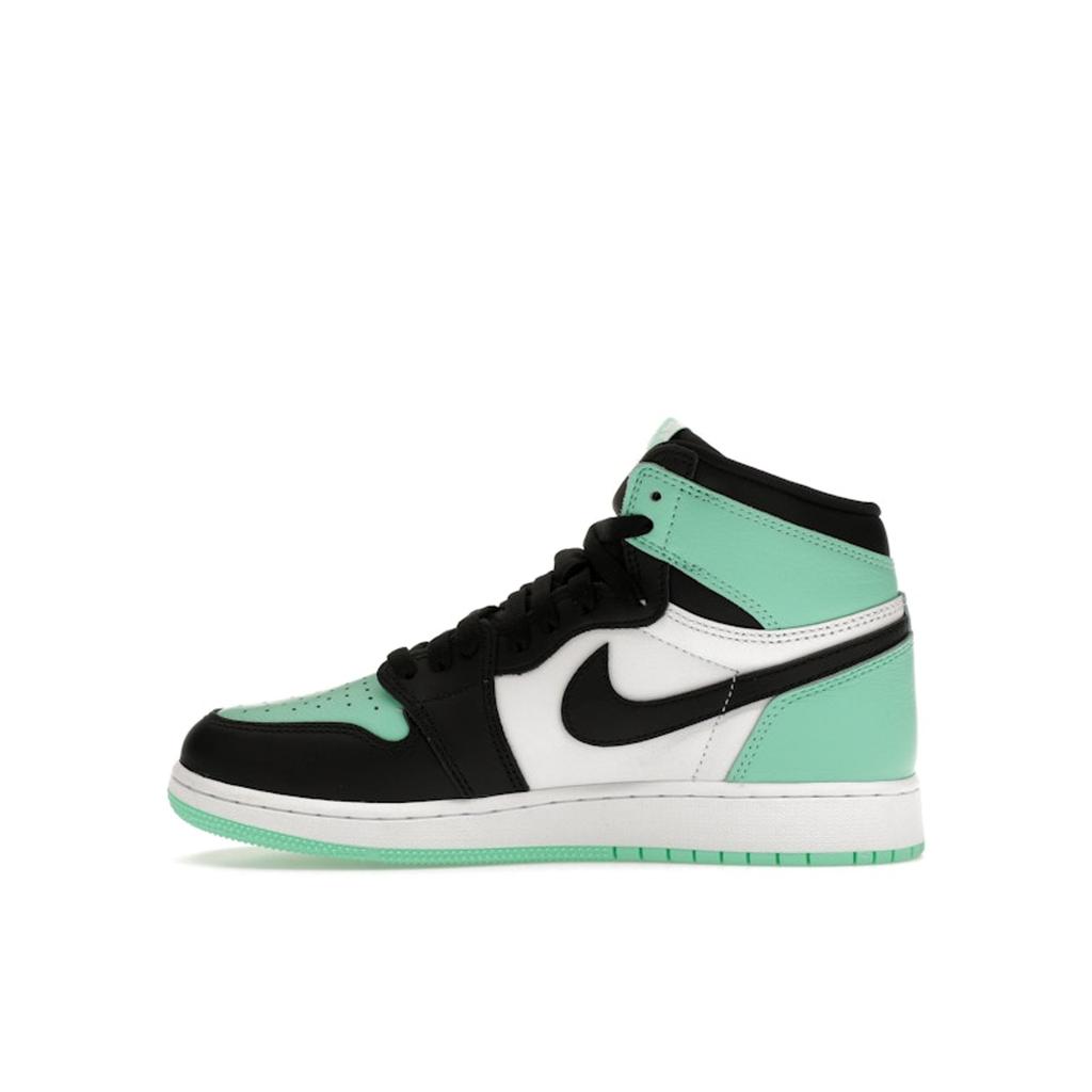 Air Jordan 1 Retro High OG GS Green Glow Детские кроссовки Белый Черный FD1437-130