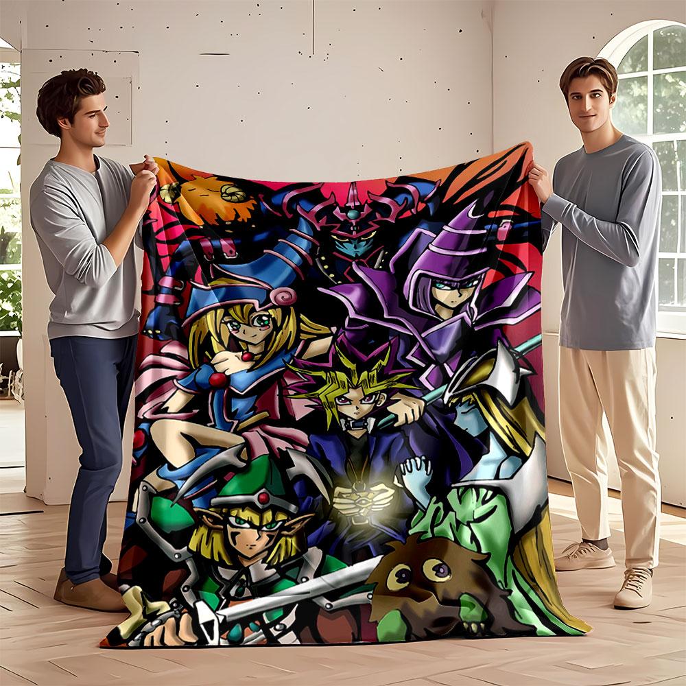 Fantasy-themed Characters with Vibrant Colors and Distinct Outfits. for All Seasons Blanket Lunch Break Throw Gift