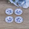 15Pcs Portable Blue Flower Tableware Porcelain Coffee Tea Cups  Universal 1:12 Dollhouse Miniature