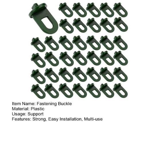50 шт. Клипса-зажим для теплицы Прочный пластик Защелка-ползунок Многоцелевые опорные аксессуары Подвеска для горшечных растений Крепежные садовые принадлежности