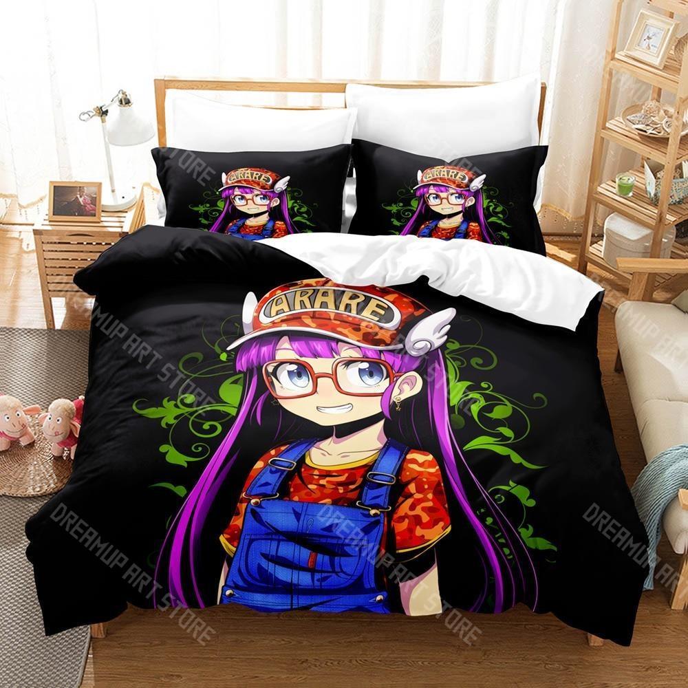 3D Печатный Постельное Белье с Арале Норимаки из Dr. Slump для Мальчиков Девочек Пододеяльник Наволочка Размеры: Полуторный, Евро, King, Полный, Односпальный, Двуспальный