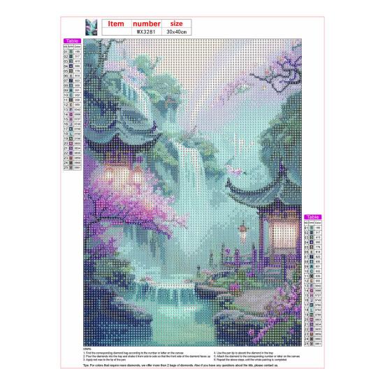 5D Красочные стразы Алмазный художественный комплект Вышивка Цветок Бабочки Водный пейзаж Узор DIY Ремесло Взрослые дети Набор для рисования стразами