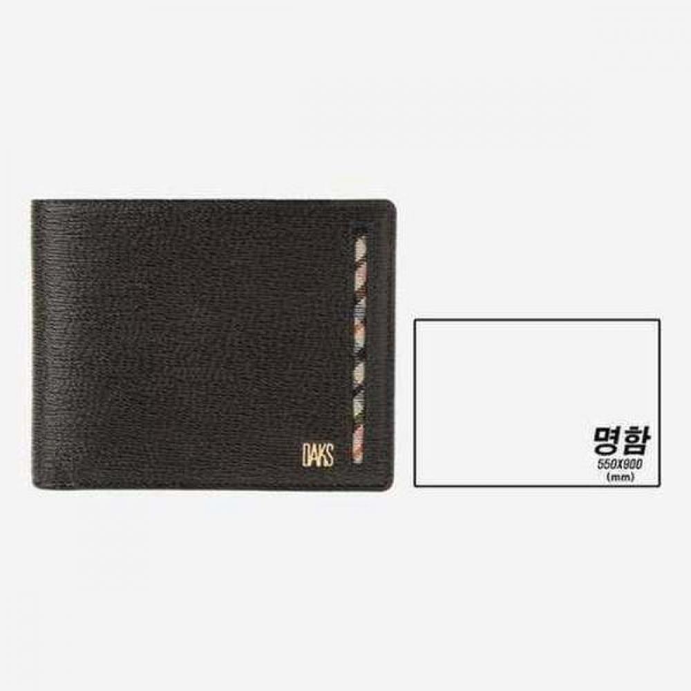 Daks Dark Brown Diagonal Check Wallet Dbwa2e914