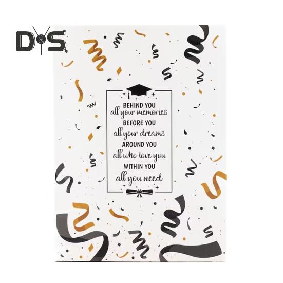 Подарочные коробки на выпускной своими руками 12 пустых кубиков Персонализированные подарки для семьи, друзей Гофрированная картонная коробка для различных угощений, закусок, ювелирных изделий