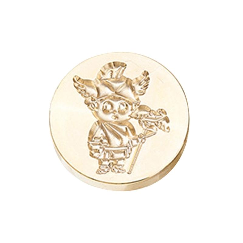 Fairy Pattern Wax Stamp Head, Waving Textured Wax Seal Stamp Head Replacement for Invitations Letter Envelope