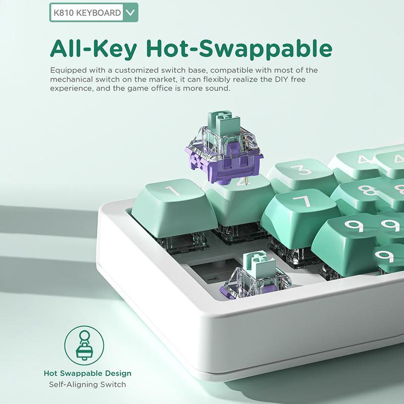 12-клавишная индивидуальная программируемая макрокоманда с полностью горячей заменой механического переключателя RGB-подсветка Numpad игровая мини-клавиатура для Mac Win