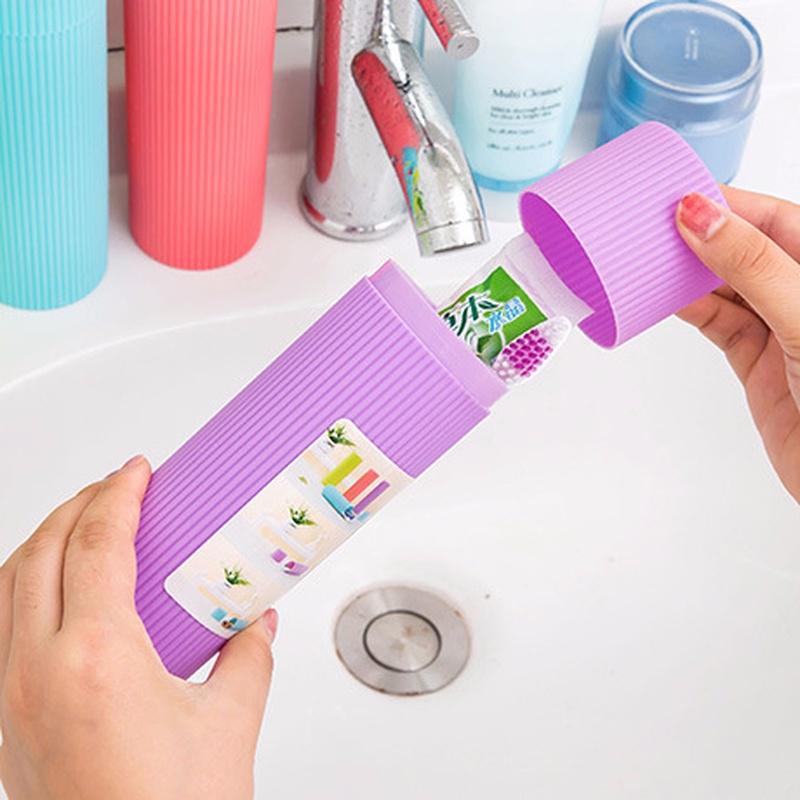 Портативный полосатый держатель для зубных щеток, зубная паста, коробка для полотенец, путешествия, походы, кемпинг, чашка для зубной щетки