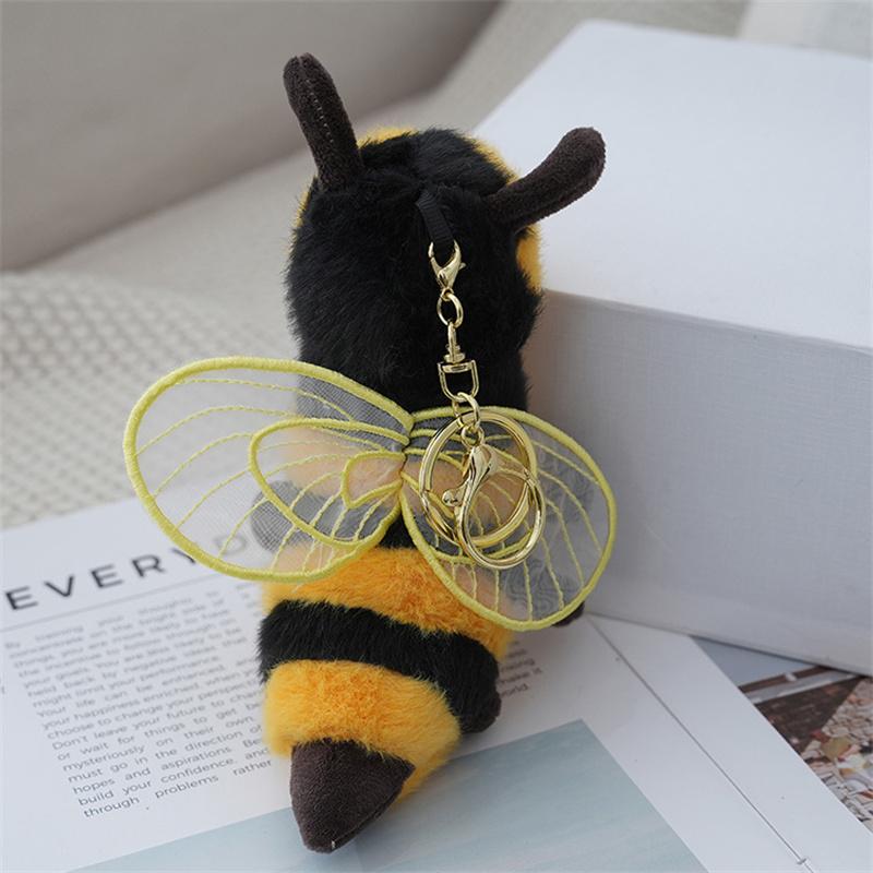 Мультяшное животное пчела плюшевый брелок мягкая кукла игрушки рюкзак кулон украшения подарки