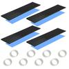 CTRICALVER Охлаждение SSD 70 мм x 22 мм x 2280 Черный радиатор M.2, Терморегулирующие ребра, 4 шт., 3 мм, Алюминий, Совместим с M.2,