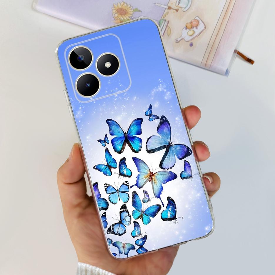Чехол для Realme Note 50 RMX3834 Милый Кот Расписной Чехол Мягкий Силиконовый Чехол для Телефона Для Realme Note 50 Note50 Задняя Крышка 6.74'' Сумки
