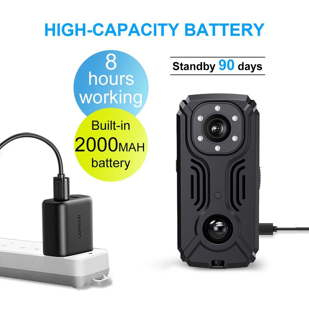 2024 камера WIFI большой палец спортивная камера мотоциклетный регистратор 2K высокое разрешение IR-CUT задняя клипса камера