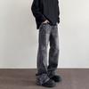 Американские уличные потертые винтажные джинсы мужские весна и осень прямые свободные длинные брюки в европейском и американском стиле High Street Vibe