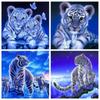 50x50cm Diamond Painting New Animal 5D DIY Diamond Embroidery Cross Stitch Tiger Pictures Of Rhinestones Mosaic Craft Kit
