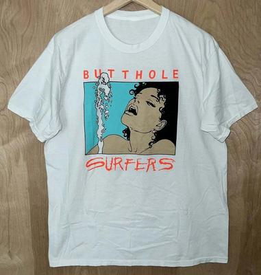 Винтажная футболка группы Butthole Surfers для фанатов, хлопковая, белая, полноразмерная, мужская, женская, BL237