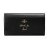 GUCCI Animalier Leather Wallet Women's Black (Unisex) Wallets 454070 A7M0T 1000