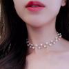 Модное элегантное массивное ожерелье с подвеской из искусственного жемчуга и колье-колье
