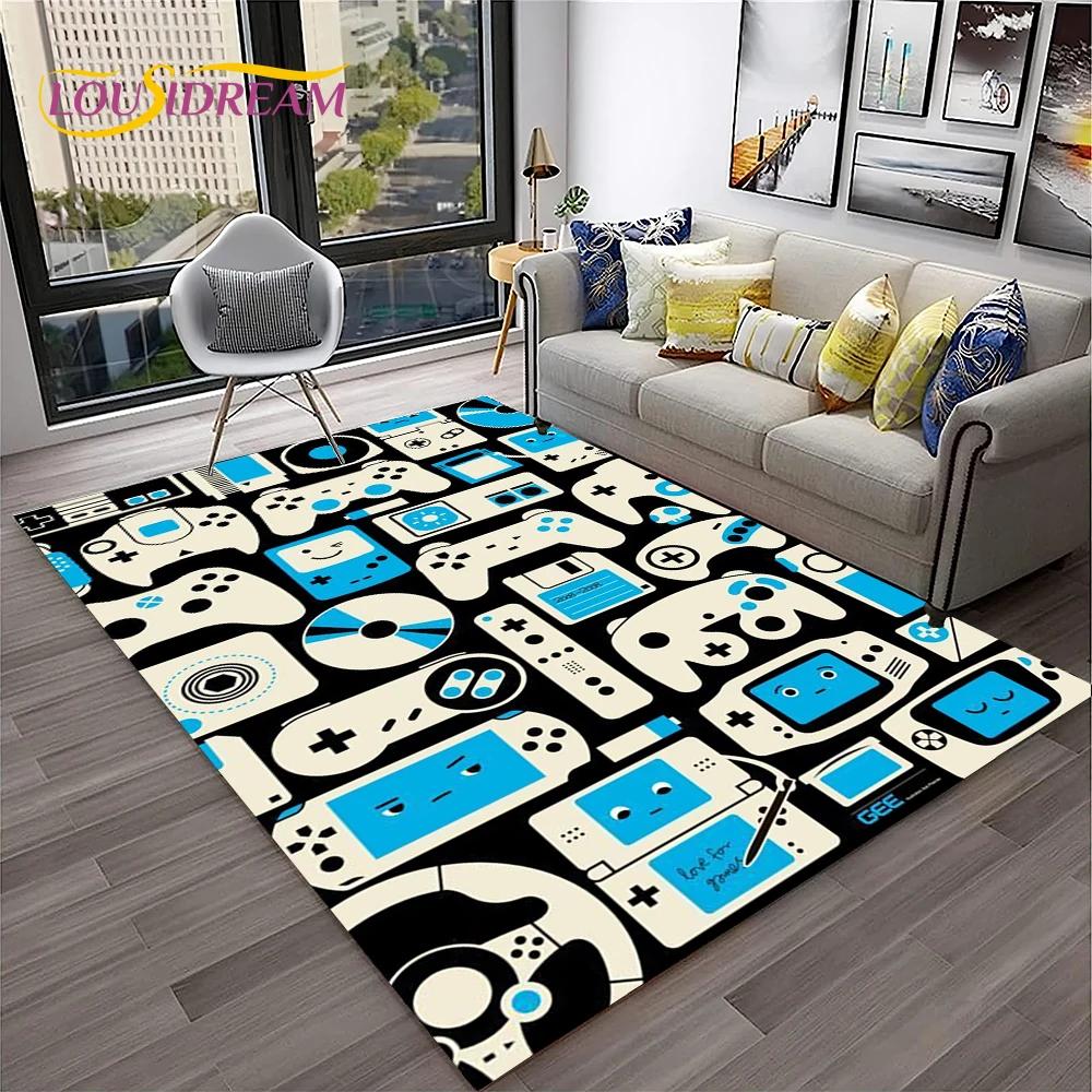 Game Boy GamePad Ретро игровая консоль Коврик для дома Гостиная Спальня Диван Коврик Декор, детский коврик Нескользящий напольный коврик