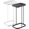 YAMAZAKI Trash Can Set of 2 Garbage Bag Holder with Lid Separation Slim Kitchen Luce White Black 7552 7553