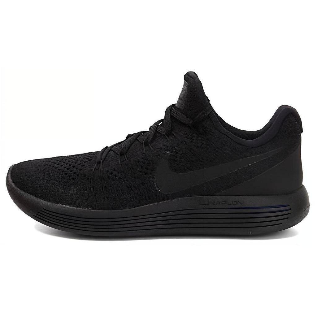 Nike LunarEpic Flyknit 2 Comfortable Versatile Fabric Cushioning Breathable Lightweight Low-Top Casual Running Shoes Men Sneaker Black 863779-014